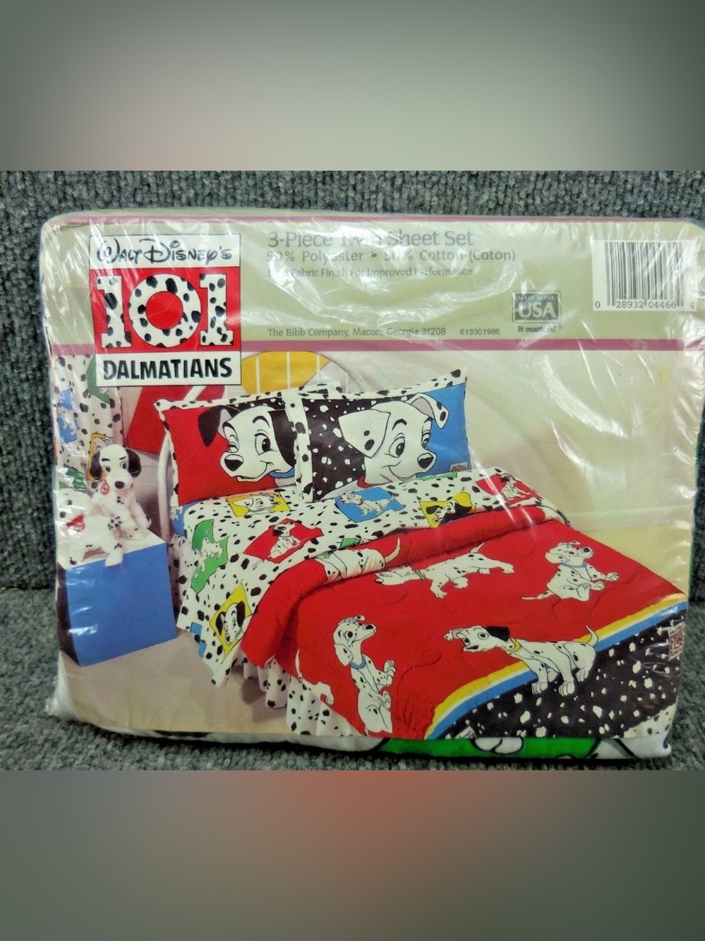 Vintage 1990's Disney 101 Dalmatians 3 Piece Twin Sheet Set DreamStyles USA